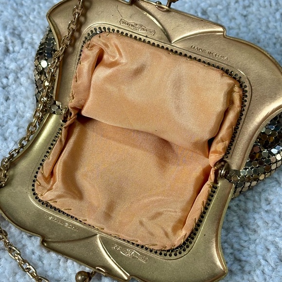 Vintage Whiting & Davis Metal Mesh Chain Mail Coin Purse KISS Lock - Picture 5 of 8